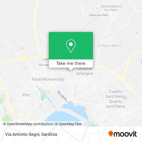 Via Antonio Segni map