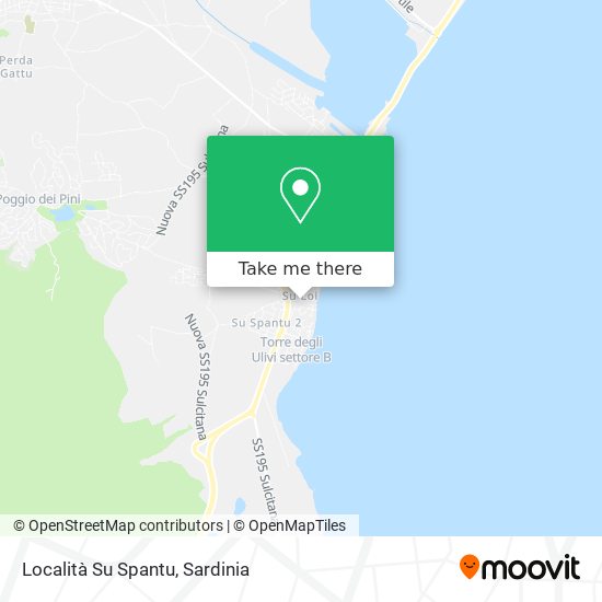 Località Su Spantu map