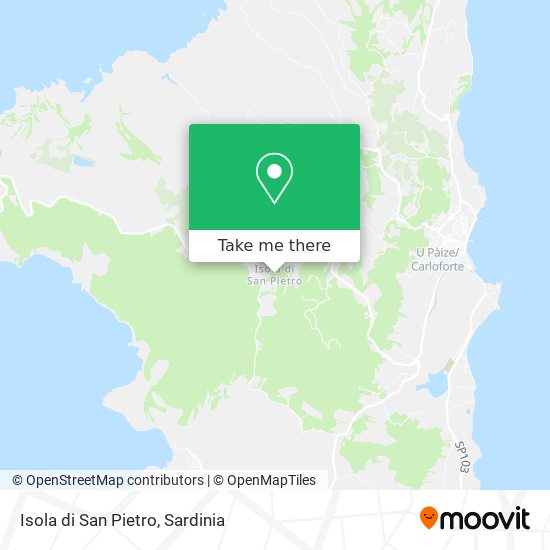 Isola di San Pietro map