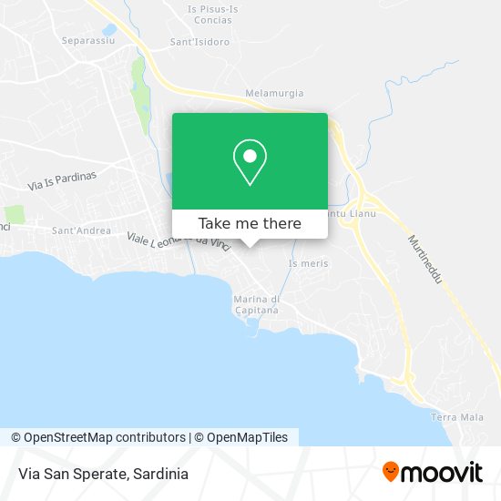 Via San Sperate map