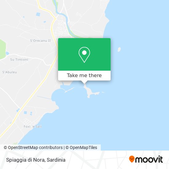 Spiaggia di Nora map