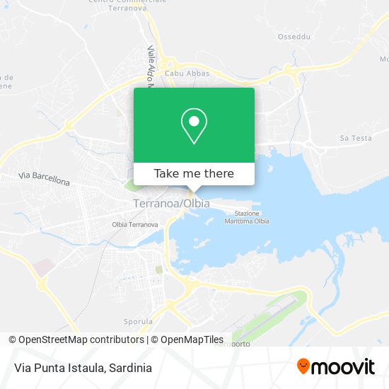 Via Punta Istaula map