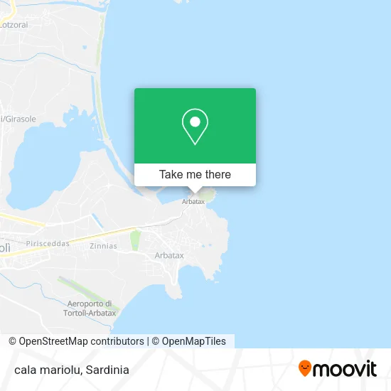 cala mariolu map