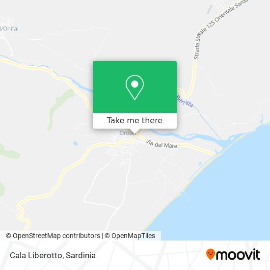 Cala Liberotto map