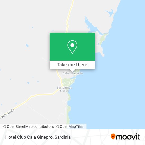 Hotel Club Cala Ginepro map