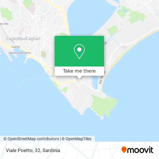 Viale Poetto, 32 map