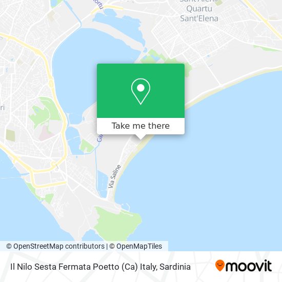 Il Nilo Sesta Fermata Poetto (Ca) Italy map