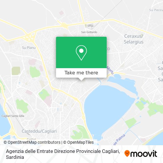 Agenzia delle Entrate Direzione Provinciale Cagliari map