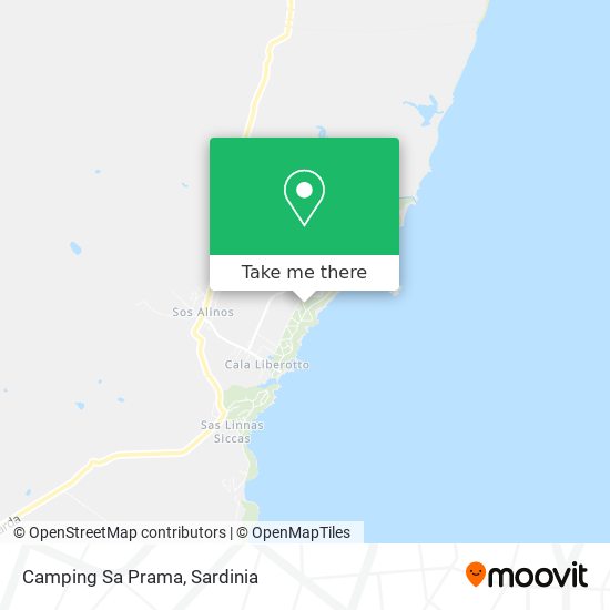 Camping Sa Prama map