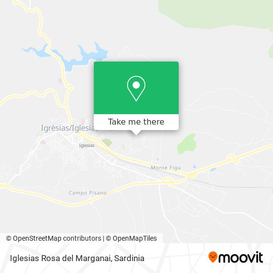 Iglesias Rosa del Marganai map