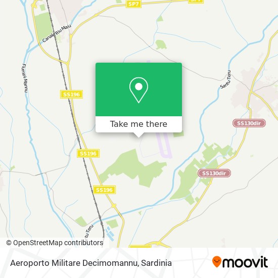 Aeroporto Militare Decimomannu map