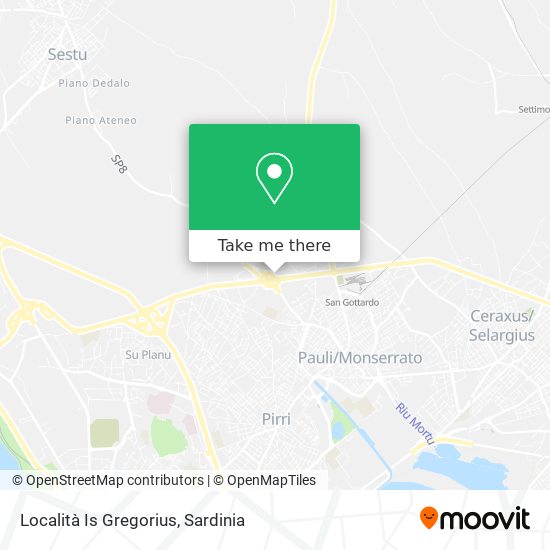 Località Is Gregorius map