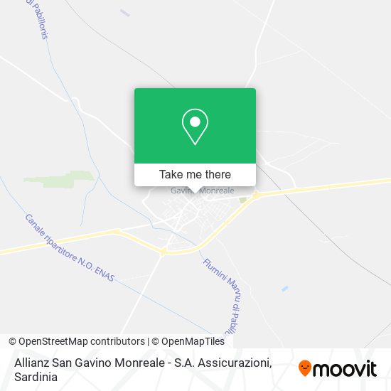 Allianz San Gavino Monreale - S.A. Assicurazioni map