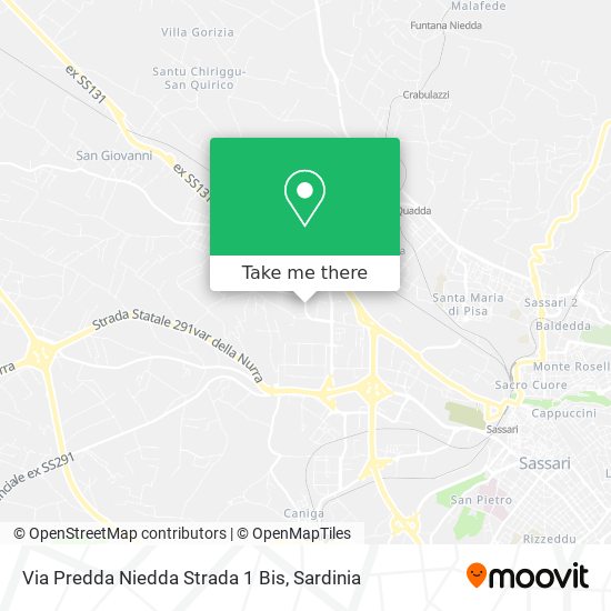 Via Predda Niedda Strada 1 Bis map