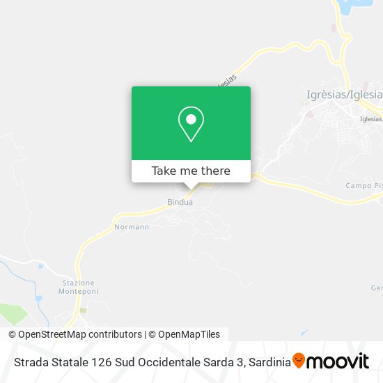 Strada Statale 126 Sud Occidentale Sarda 3 map