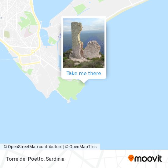 Torre del Poetto map