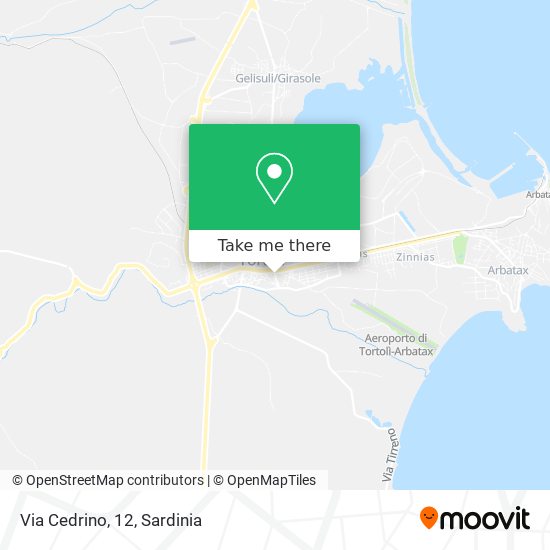 Via Cedrino, 12 map
