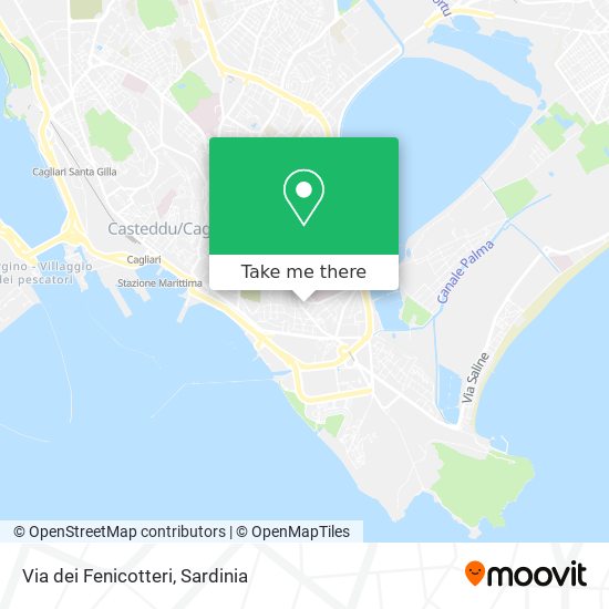 Via dei Fenicotteri map