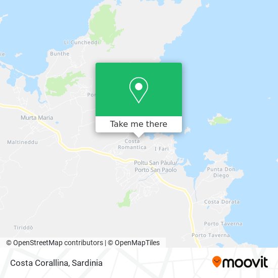 Costa Corallina map
