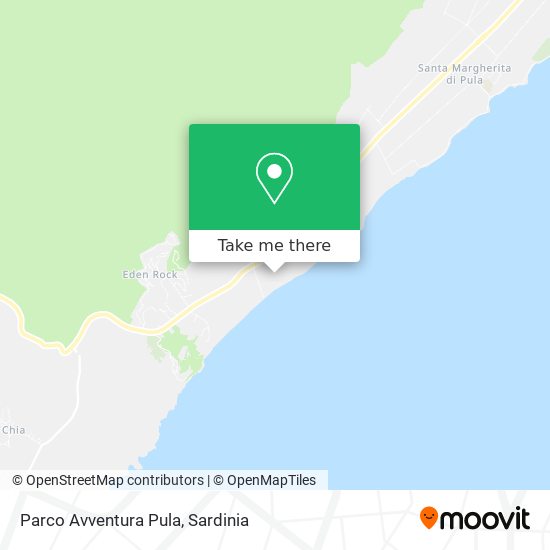 Parco Avventura Pula map