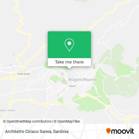 Architetto Ciriaco Sanna map