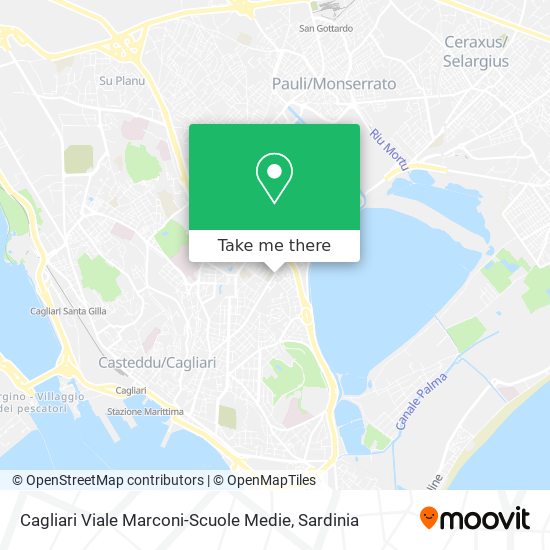 Cagliari Viale Marconi-Scuole Medie map