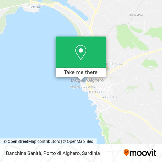 Banchina Sanità, Porto di Alghero map