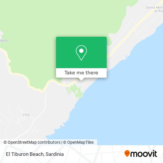 El Tiburon Beach map