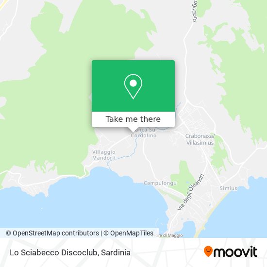 Lo Sciabecco Discoclub map