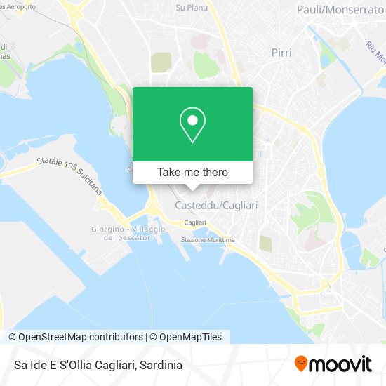 Sa Ide E S'Ollia Cagliari map