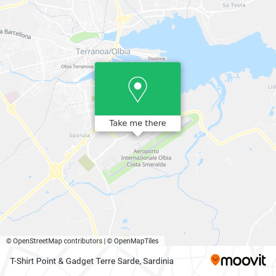 T-Shirt Point & Gadget Terre Sarde map