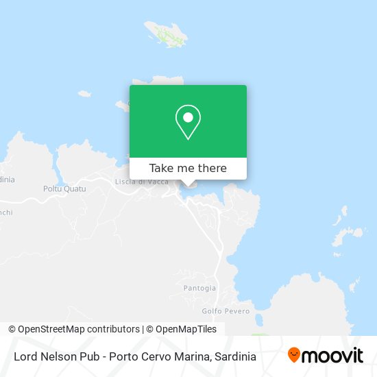 Lord Nelson Pub - Porto Cervo Marina map