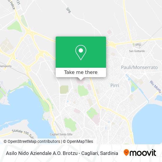 Asilo Nido Aziendale A.O. Brotzu - Cagliari map