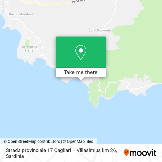 Strada provinciale 17 Cagliari – Villasimius km 26 map
