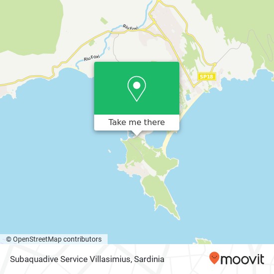 Subaquadive Service Villasimius map