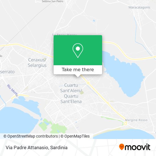Via Padre Attanasio map