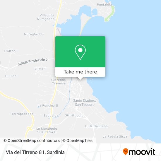 Via del Tirreno 81 map