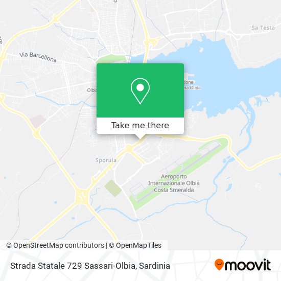 Strada Statale 729 Sassari-Olbia map