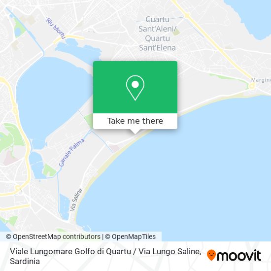 Viale Lungomare Golfo di Quartu / Via Lungo Saline map