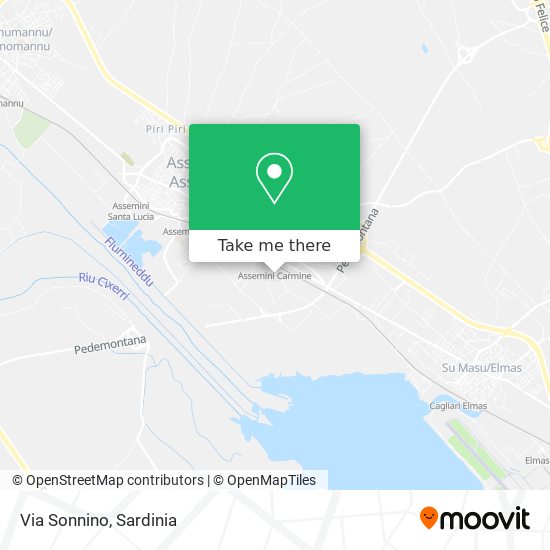Via Sonnino map