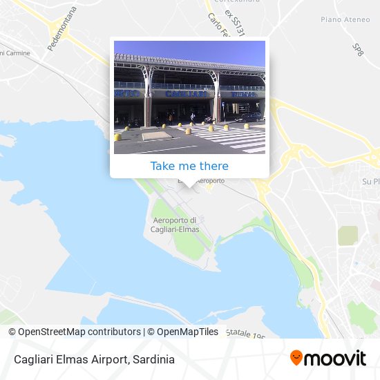Cagliari Elmas Airport map