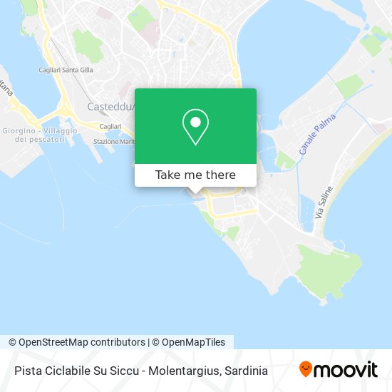 Pista Ciclabile Su Siccu - Molentargius map