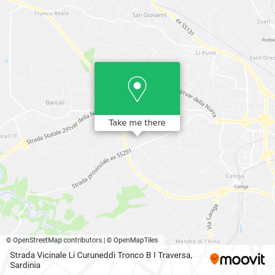 Strada Vicinale Li Curuneddi Tronco B I Traversa map