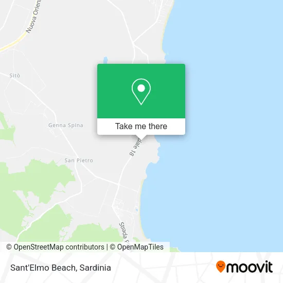 Sant'Elmo Beach map