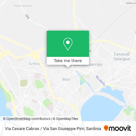 Via Cesare Cabras / Via San Giuseppe Pirri map