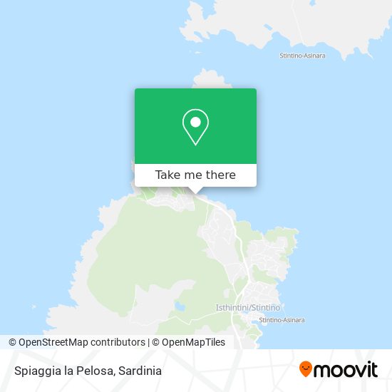 Spiaggia la Pelosa map