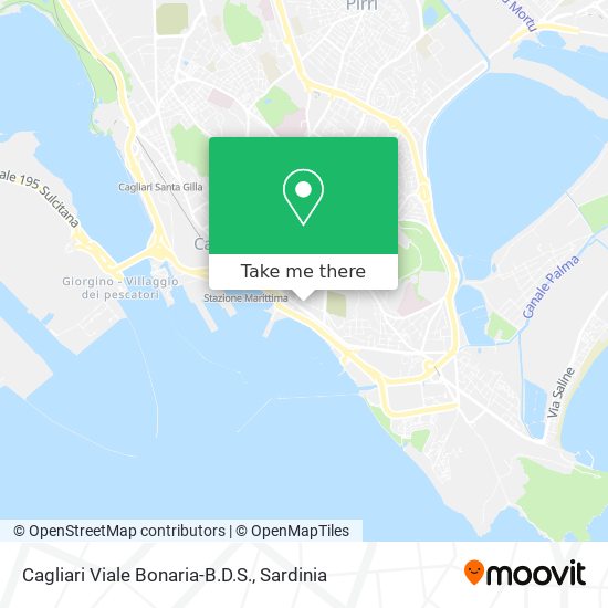 Cagliari Viale Bonaria-B.D.S. map