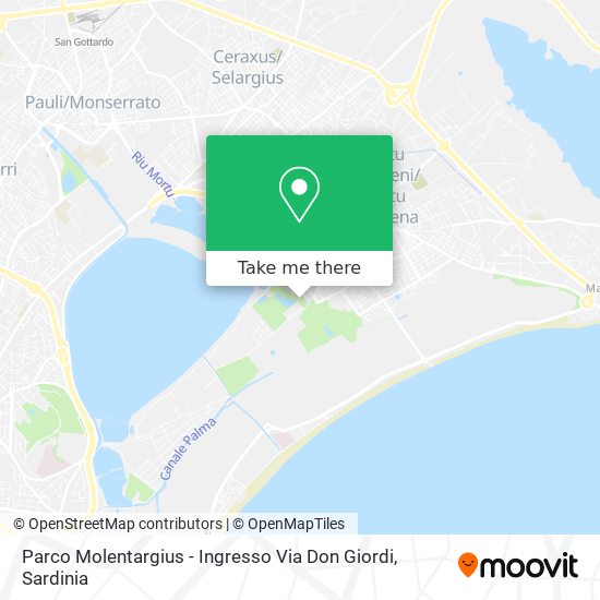 Parco Molentargius - Ingresso Via Don Giordi map