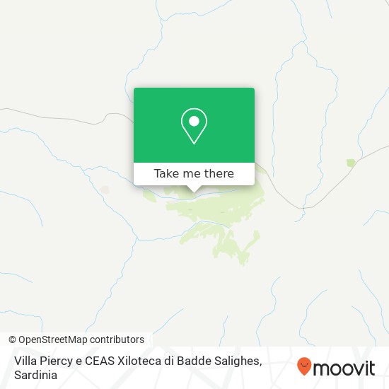 Villa Piercy e CEAS Xiloteca di Badde Salighes map