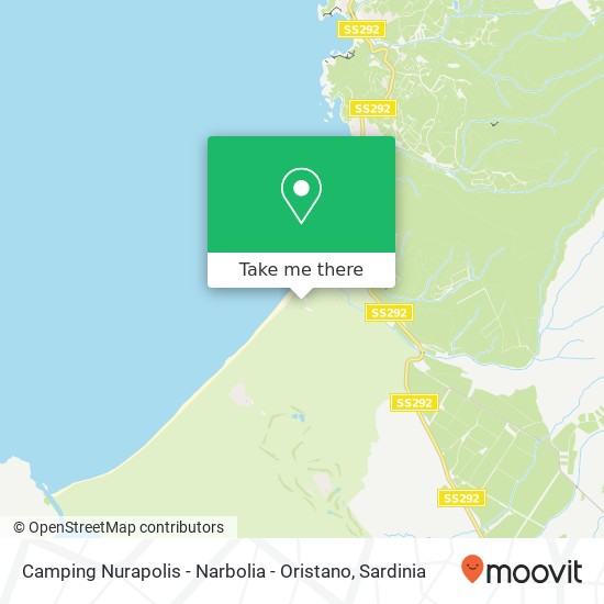 Camping Nurapolis - Narbolia - Oristano map